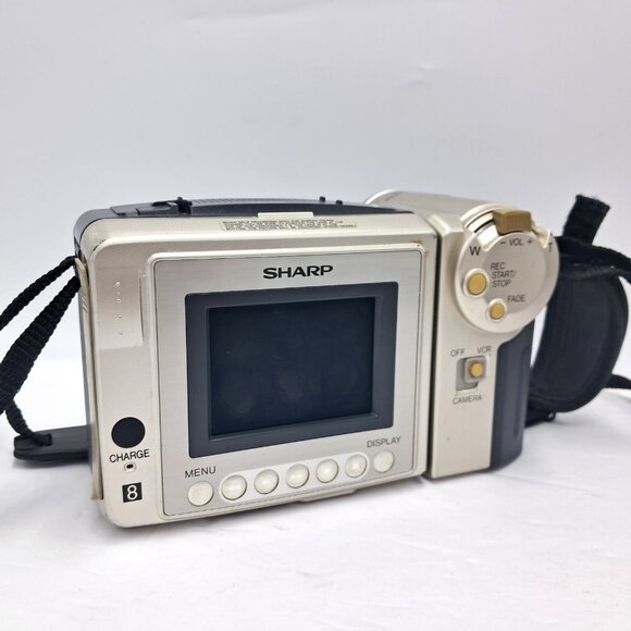 Sharp Viewcam Hi8 VL-AH151U and VL-A10U-One Charger -One AV Cable- Working - Picture 3 of 15